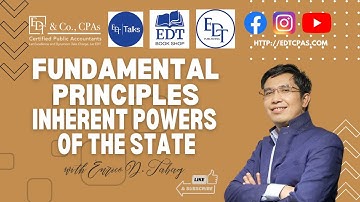 FUNDAMENTAL PRINCIPLES - Inherent Powers of the State