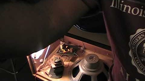 Preliminary Sound Checking Of A Newly Recapped Leslie Crossover