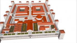 Animacija  3D modela rekonstrukcije Dioklecijanove palače u Splitu, Hrvatska