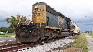 Chase - Longhood SD40-3 leads CSX O728 Tampa,FL to Land o' Lakes, FL 7-21-19
