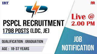 PSPCL Recruitment 2019 for LDC, JE 1798 vacancies || Syllabus and Selection Process || makemyexam