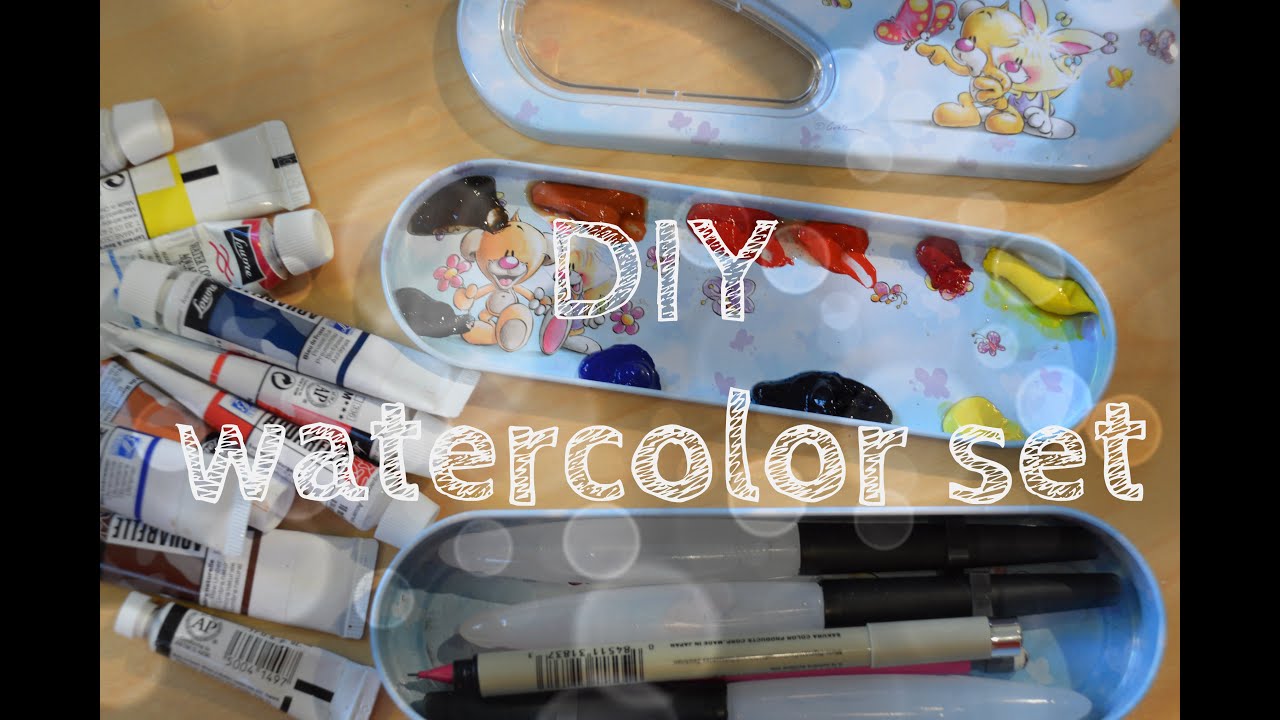 DIY watercolor set - YouTube