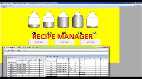 RECIPE MANAGER IN INTOUCH SCADA SOFTWARE TUTORIAL PART:12