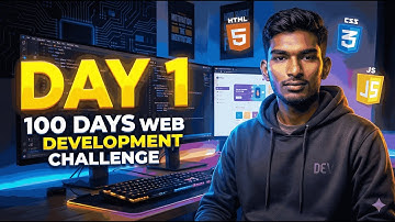 Day 1 of 100 Days Web Development Challenge | My Coding Journey Begins