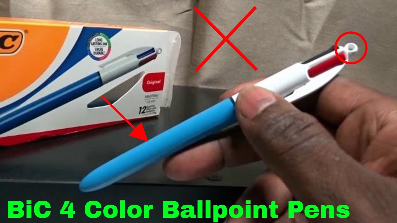 How To Use BiC 4 Color Ballpoint Pens Review YouTube