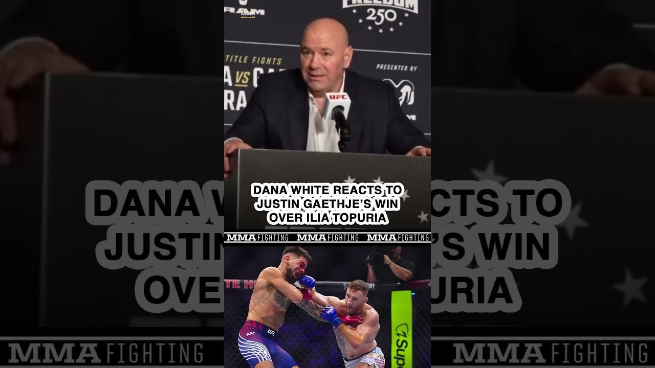 "That's one of the greatest fights you'll ever see" - Dana White On Gaethje's win over Topuria