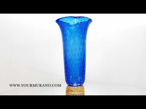 GALA-BLUE vaso blu con bolle Video