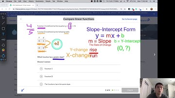 Compare Linear Functions (Khan Academy Support)