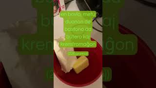 Kiel fari ŝmirfromaĝon #esperanto