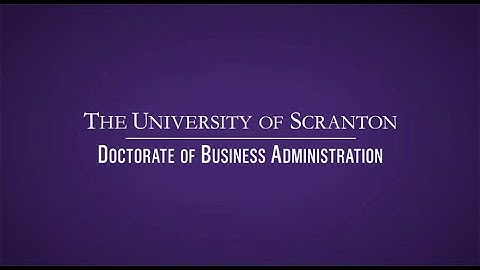 Research DBA Program - The University of Scranton