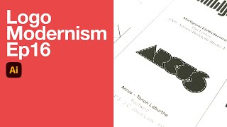 Logo Modernism Ep16: Arcus (Draw Stitched Type in Adobe Illustrator).