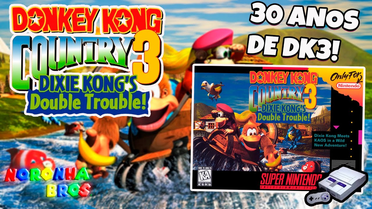 🔴 DONKEY KONG COUNTRY 3 - 30 ANOS!!! DESSE GAME! | # SUPER NINTENDO