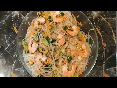 Фунчоза с креветками / Вкусная Фунчоза