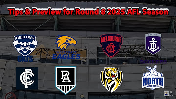 TIPS AFL Round 8 2025 Preview & Summary of Brownlow Votes after Round 7 Video #afl #aflfooty #sports