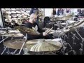 Nice drum solo at turkish cymbals  cymballand stand