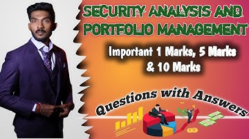 I M.COM Security Analysis and Portfolio Management  #important 1,5 and 10 marks