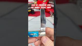 Case XX Caribbean Blue Axe Handle Pocket Knife