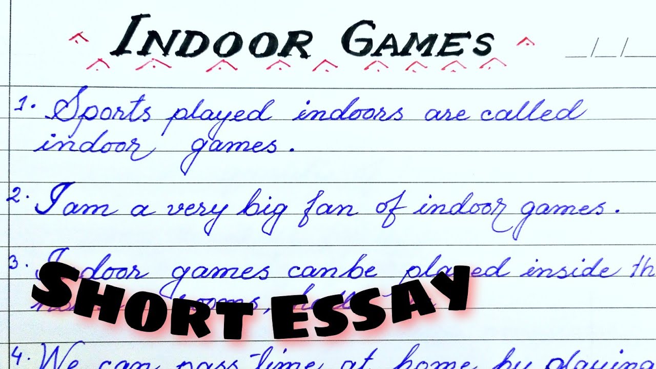 Essay on Indoor Games  Indoor Games Essay in English