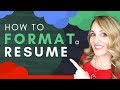 Resume Formatting and Writing Quiz