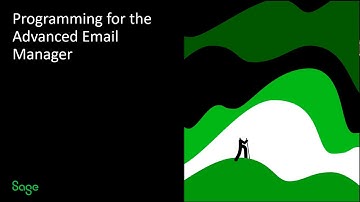 Sage CRM: Developer Training (Programming for the Advanced Email Manager) Part 12 of 18