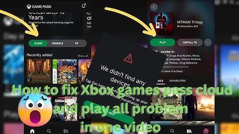 How To Fix all Problems in Xbox game pass in Android #xbox #xboxgamepass #android