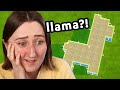 I tried building a sims house shaped like a llama