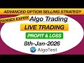 Algotest Option Selling strategy | Sensex Expiry  Full Day P&amp;L Report #algotest