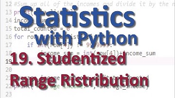 Studentized Range Ristribution for Tukey