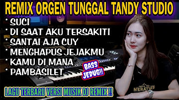 REMIX ORGEN TUNGGAL TANDY STUDIO❗Lagu  terviral dj remix❗Suci, Di saat aku tersakiti, Santai aja cuy