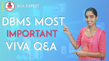 DBMS MOST IMPOERTENT QUESTIONS WITH ANSWERS FOR VIVA