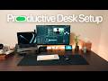 My *productive* college desk setup for studying + recruiting