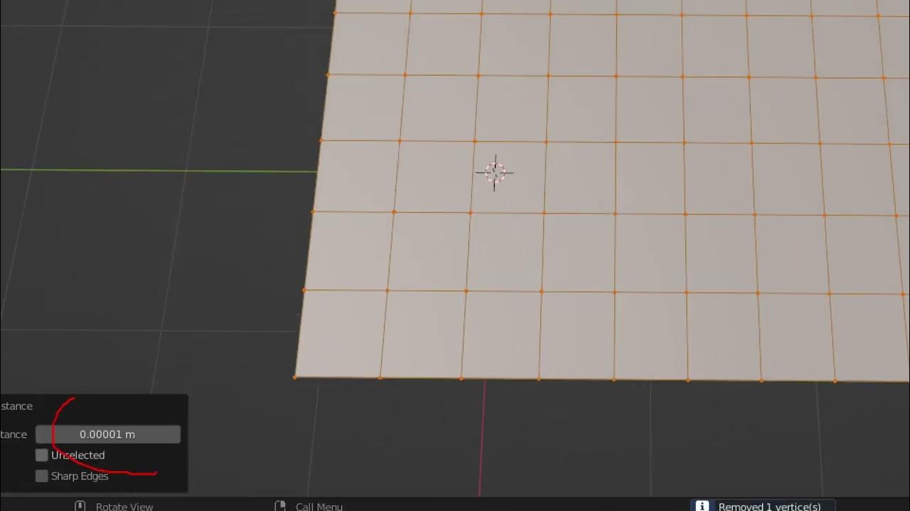Blender / Modeling : fusionner des vertex superposés avec Merge - YouTube