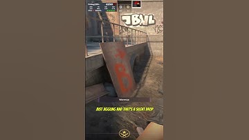 Overpass - Silent drop on short 🥶 #cs2 #counterstrike  #cs2smokes #cs2mirage #cs2funny #cs2clips