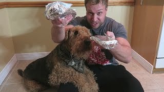 Man vs Dog - Round 5 - Burrito Off! | Furious Pete | Food Eating Challenge