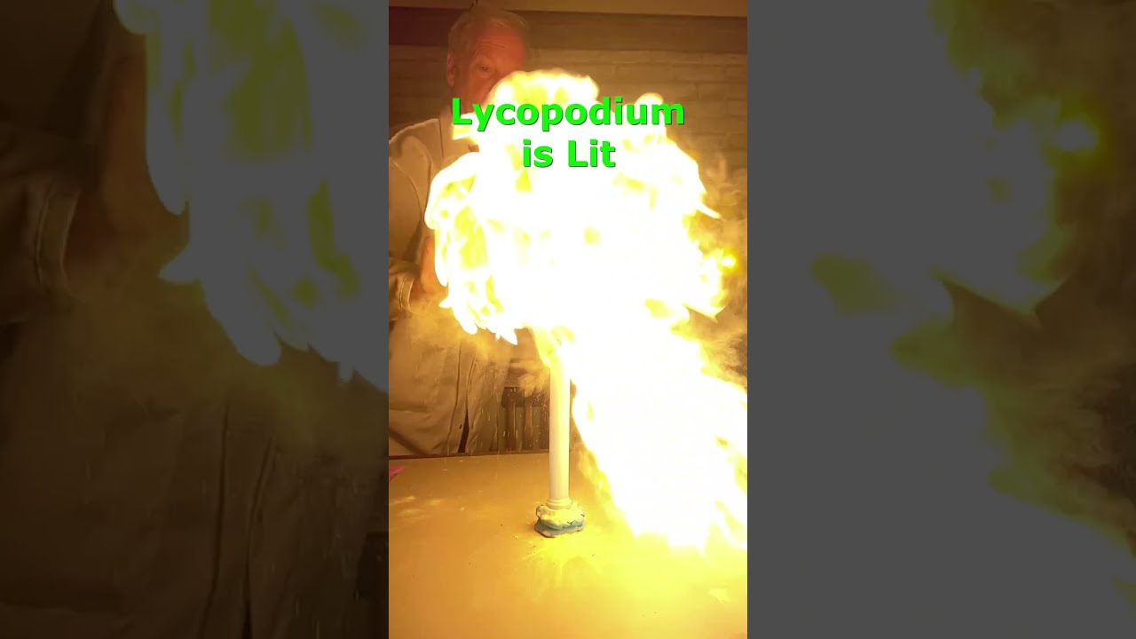 Lycopodium Is Lit Super Fast Combustion Reactions