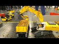 Full rc lego technic trucks construction site excavator wheel loader intermodellbau dortmund 2023