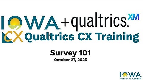 Qualtrics CX Survey 101