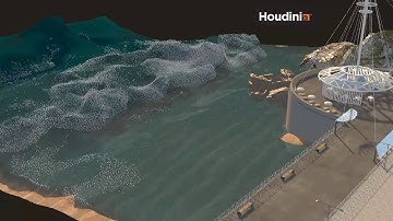 Realistic Beach Waves - Houdini VS PhoenixFD