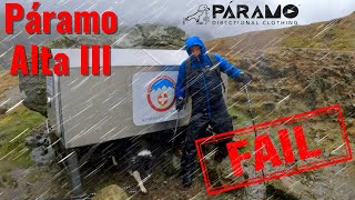 Páramo WILL fail DRASTICALLY in heavy & persistent rain. Watch before buying!