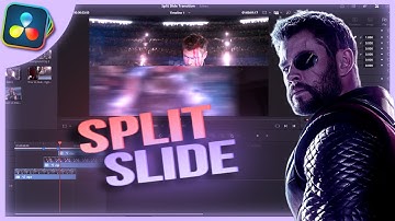 Split Slide Transition | DaVinci Resolve Tutorial