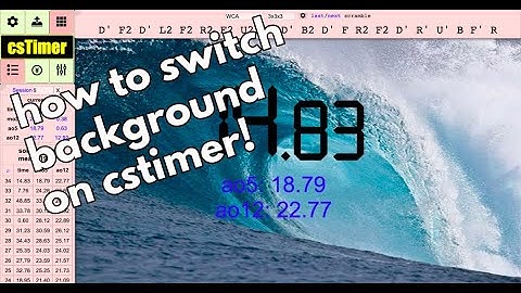HOW TO CHANGE BACKGROUND ON CSTIMER!(1minute tutorial)