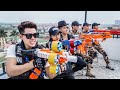 Ltt game nerf war  warriors seal x nerf guns fight crime group inhuman perfect squad