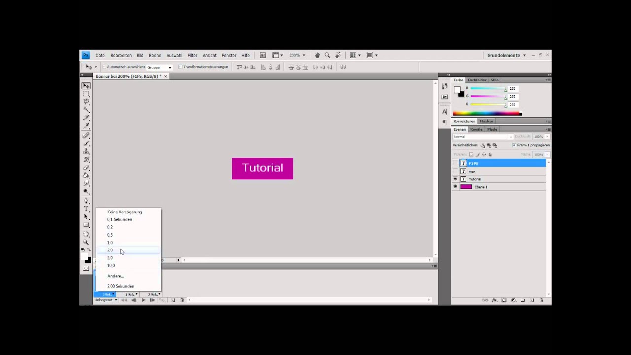 Tutorial Photoshop Cs4 Banner Erstellen Youtube