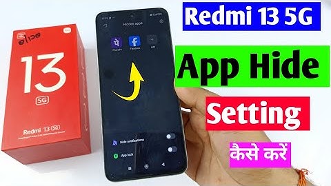 Redmi 13 5g me app hide kaise kare | Redmi 13 5g app hide setting | Redmi 13 5g hidden feature