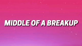 PANIC AT THE DISCO - MIDDLENOF A BREAK UP ( LYRICS )