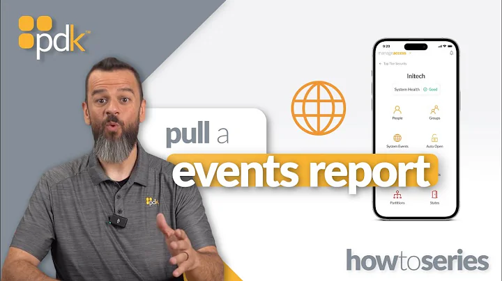 How to Pull an Events Report in PDK.io