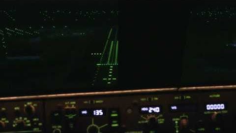 Boeing 777-200ER Full Motion Simulator. Annette - Landing Rwy 27 SanDiego