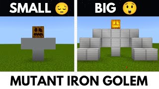 |How to make Mutant Iron golem|😲|Mutant Iron golem in Minecraft|🤩 #minecraft #viral