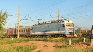 «Нежданчик» Электровоз ЭП1М-469 с пассажирским поездом №523Е Екатеринбург — Имеретинский курорт