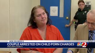 Couple arrested on child porn charges in Volusia County, officials say